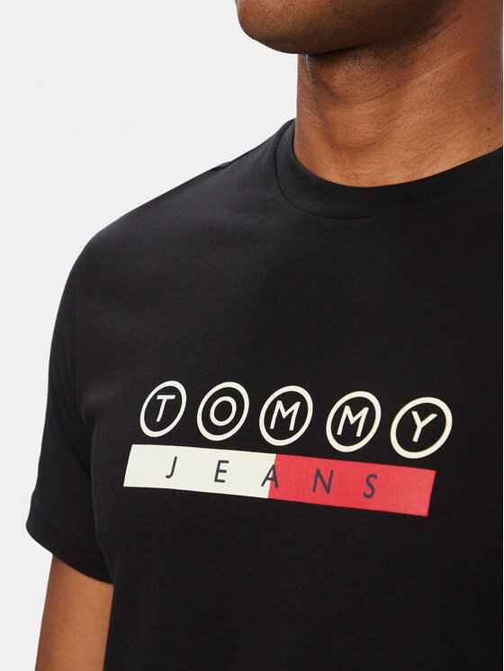Tommy Jeans Tommy Jeans Camiseta Dna Play DM0DM23715 Negro Slim Fit