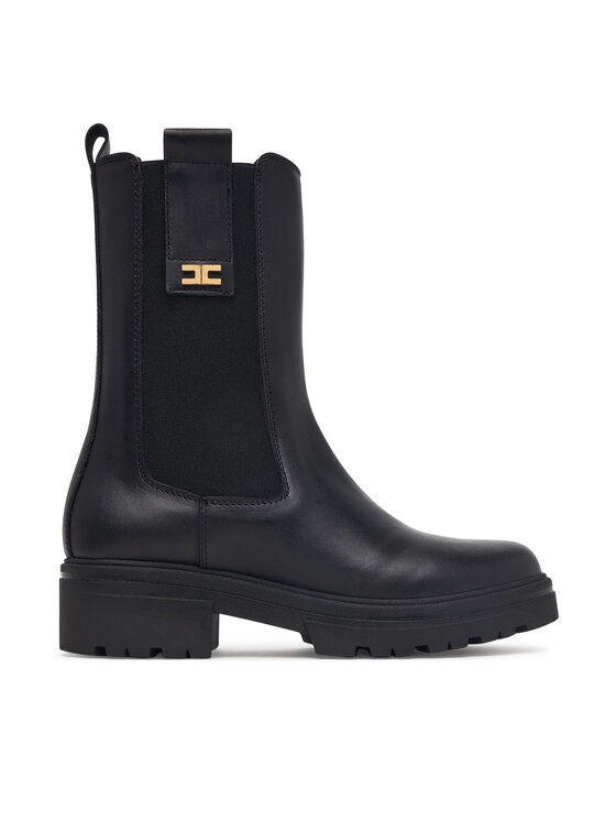 Elisabetta Franchi Polokozačky Elisabetta Franchi F4A5-E0721-1251 M Černá