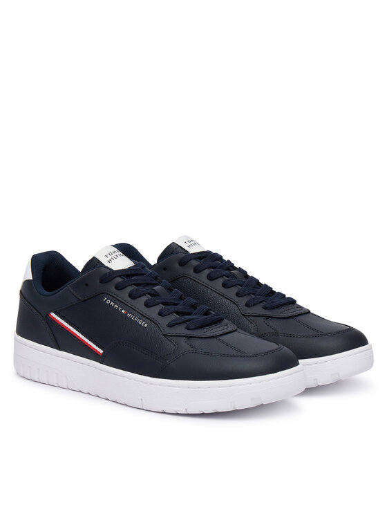 Tommy Hilfiger Sneakers Tommy Hilfiger Th Basket Corporate Stripes FM0FM06091 Blu scuro