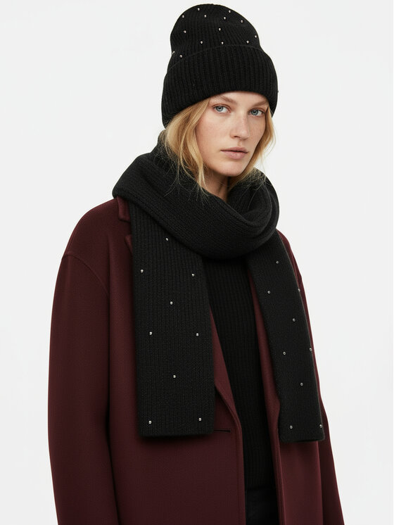 Nine West Шапкa Nine West CEO-NW-W3-001-AW25 Чорний