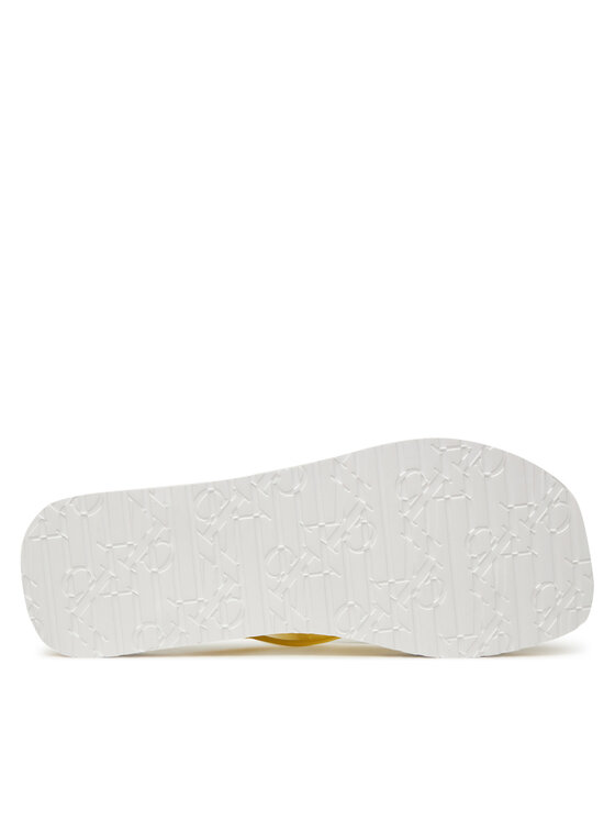 Calvin Klein Jeans Σαγιονάρες Calvin Klein Jeans Thong+ Tpu Metallic YW0YW01720 Κίτρινο