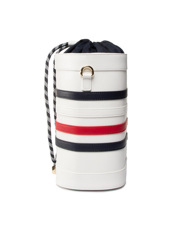 Tommy Hilfiger Geantă Tommy Hilfiger Item Staple Bucket AW0AW08310 Alb