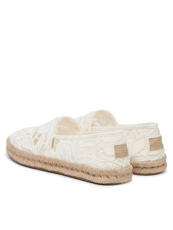 Toms Espadrilles Toms Egret Floral Crochet 10023030 Fehér