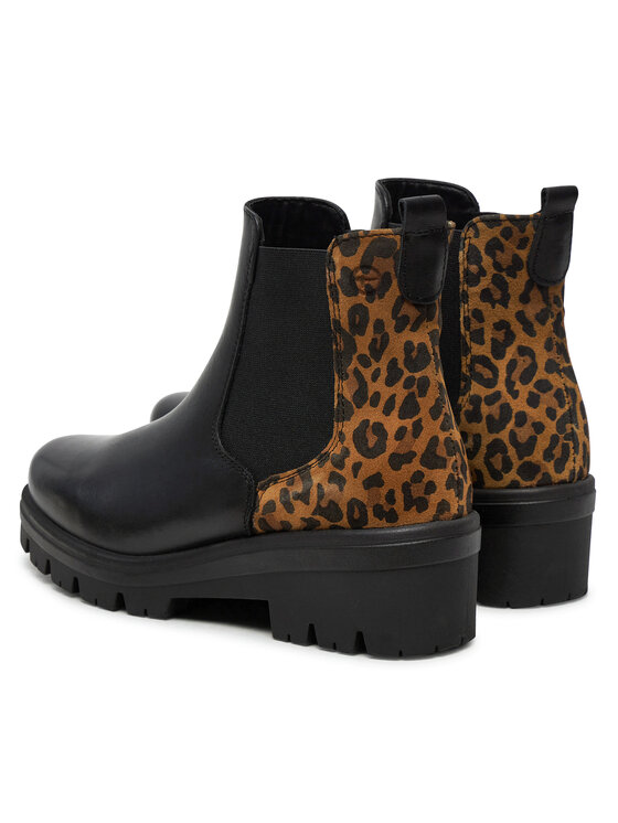 Tamaris Členková obuv s elastickým prvkom Tamaris 1-25446-43 Čierna