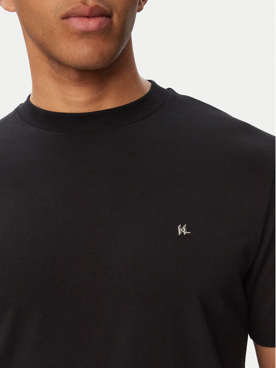 KARL LAGERFELD KARL LAGERFELD Camiseta 755045 563221 Negro Regular Fit