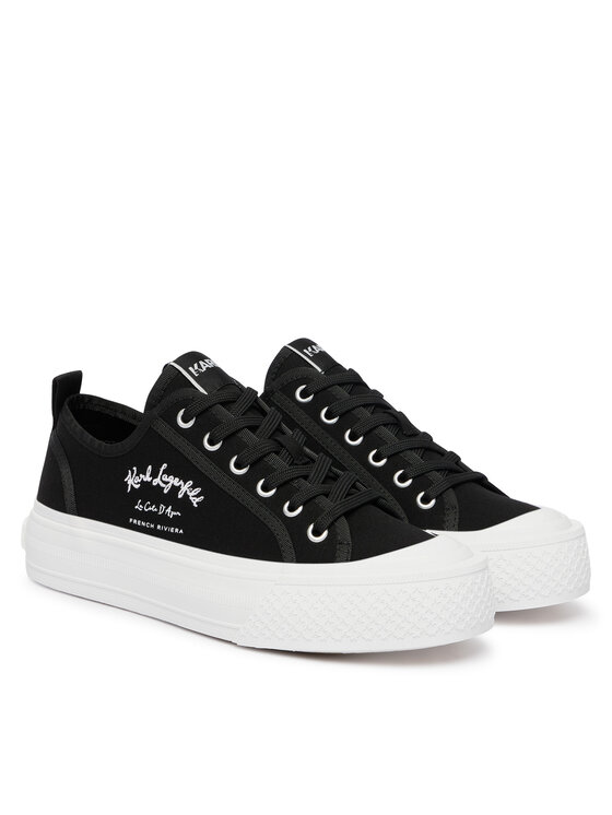 KARL LAGERFELD Кеди KARL LAGERFELD Kampus Max V KL60516 Чорний