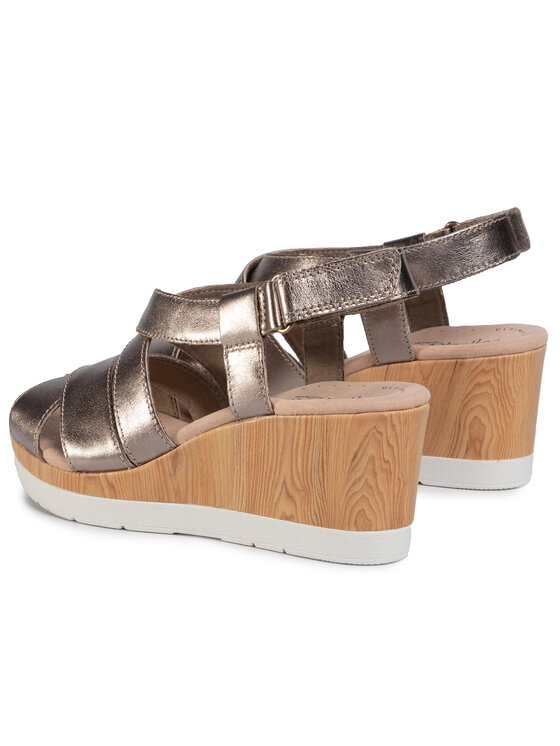 Clarks Sandali Clarks Cammy Blossom 261406024 Srebrna