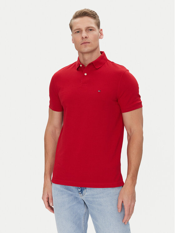 Tommy Hilfiger Tommy Hilfiger Polo majica 1985 MW0MW17770 Rdeča Regular Fit