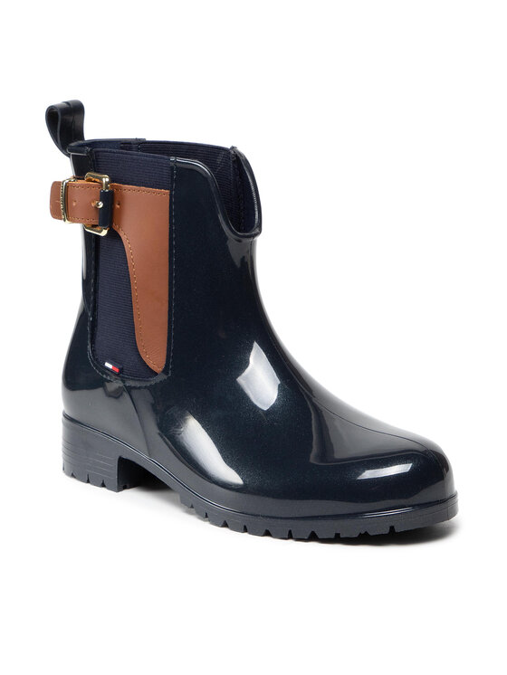 Tommy Hilfiger Gumijasti škornji Tommy Hilfiger Oxley 2Z2 FW56822108 Mornarsko modra