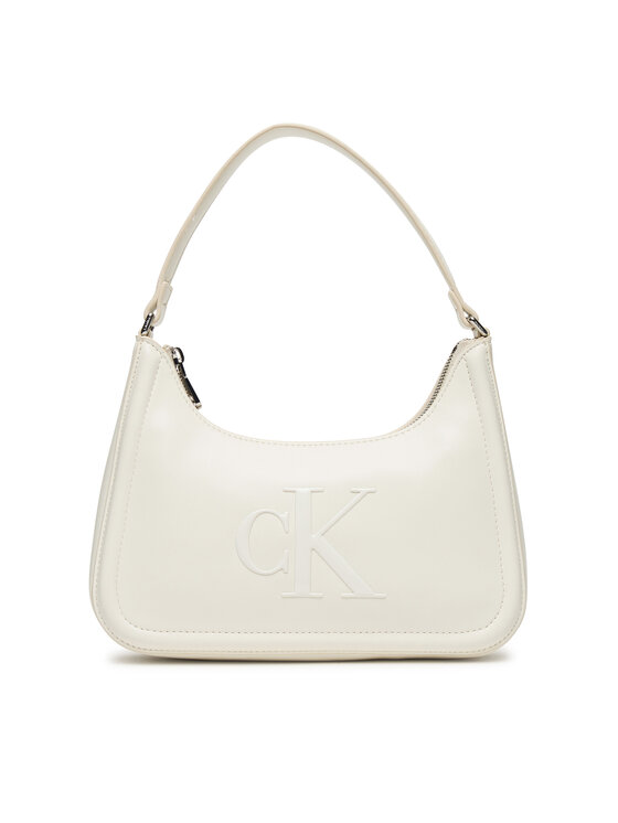 Calvin Klein Τσάντα Calvin Klein Bold Ck Small Shoulder Bag LV04F3230G Λευκό