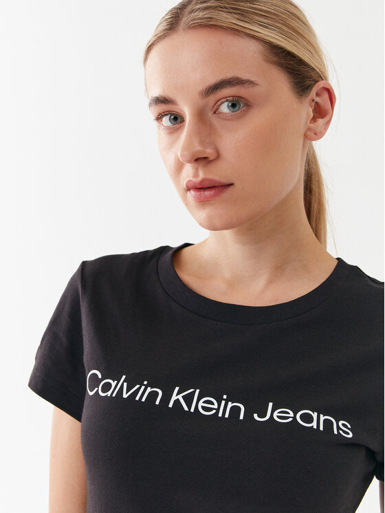 Calvin Klein Jeans Calvin Klein Jeans T-Shirt J20J220253 Μαύρο Slim Fit