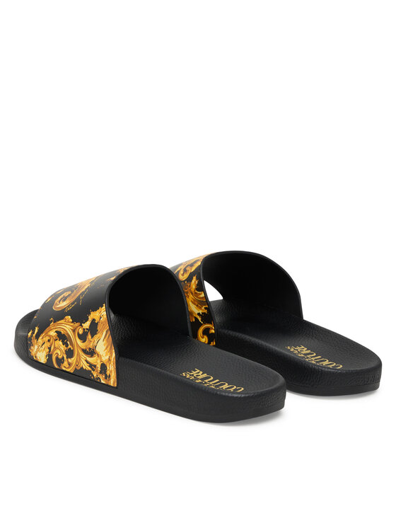 Versace Jeans Couture Шльопанці Versace Jeans Couture 80YA3SQ4 ZS365 G89 Чорний