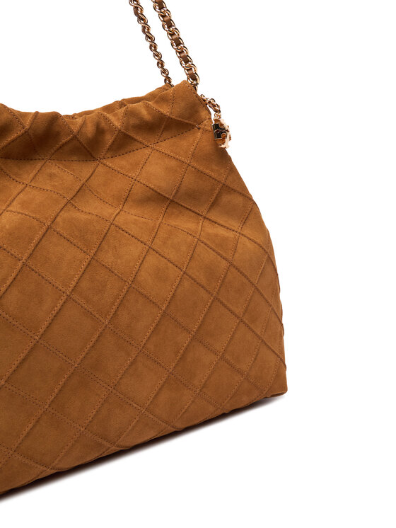 Tory Burch Сумка Tory Burch Fleming Suede 166064 Коричневий