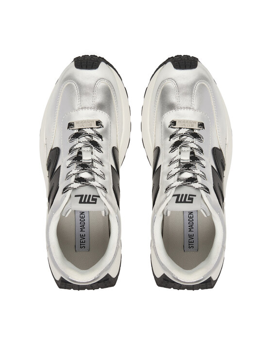 Steve Madden Sneakersy Steve Madden Supercampo SM11004808 Stříbrná