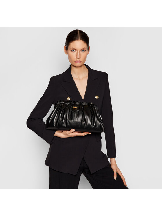 PINKO Torebka Pinko Maxi Chain Clutch Fraimed Chain C PE 21 PLTT 1P237 Y6Y8 Czarny