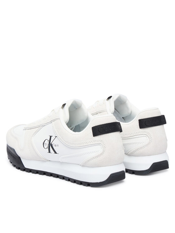 Calvin Klein Sneakers Calvin Klein Toothy Runner Irregular Lines YM0YM01461 Crem