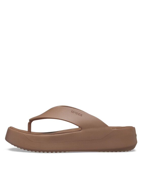 Crocs Čības uz pirksta Crocs Gataway Platform Flip 209410 Bēšs