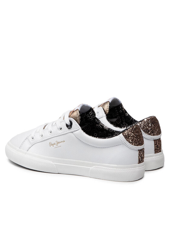 Pepe Jeans Πάνινα παπούτσια Pepe Jeans Kenton Plain PLS31235 Λευκό