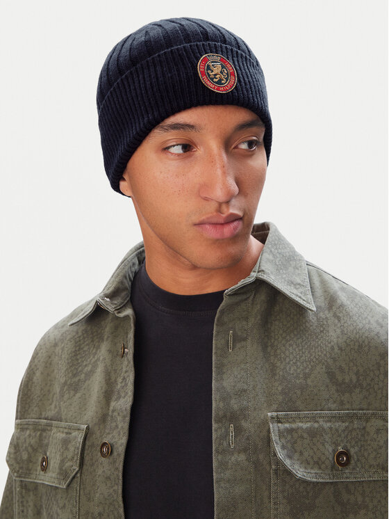 Tommy Hilfiger Czapka Tommy Hilfiger Th Crest Gifting AM0AM14885 Granatowy