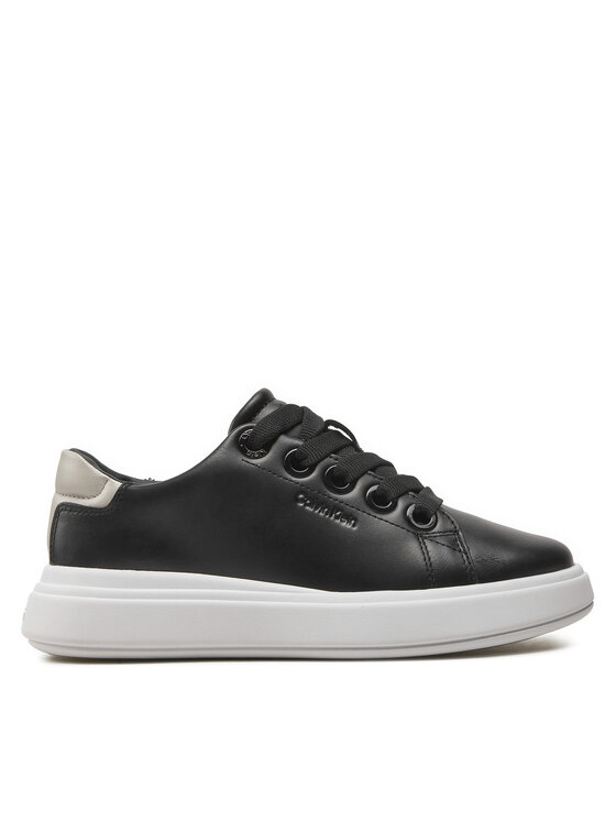 Calvin Klein Sneakersy Calvin Klein Cupsole Lace Up Lth HW0HW02085 Czarny