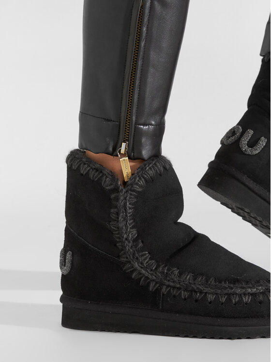 Mou Snehule Mou Eskimo 18 Glitter Logo MU.FW101050A Čierna