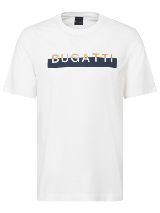 Bugatti Bugatti Camiseta 8350-75043C Blanco Regular Fit