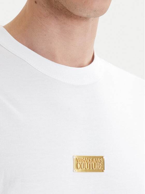 Versace Jeans Couture Versace Jeans Couture Camiseta 80GAHT05 CJ00T Blanco Regular Fit