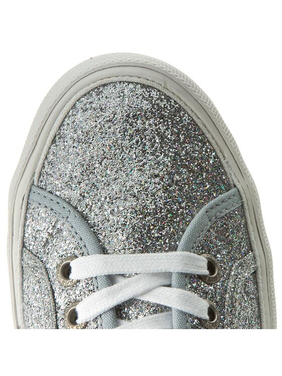 Pepe Jeans Tenisówki Pepe Jeans Aberlady Flash PLS30498 Srebrny