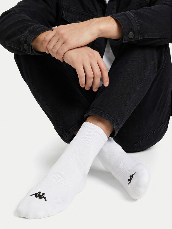 Kappa Calcetines largos Kappa CEO_KR_FRESH_SS26 (3-PACK) Blanco