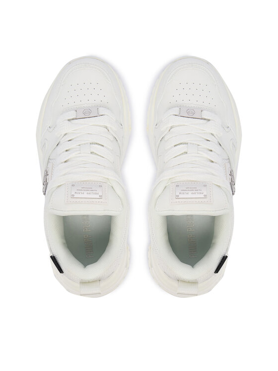 PHILIPP PLEIN Снікерcи PHILIPP PLEIN New Predator FAES USC0837 PTE003N Білий