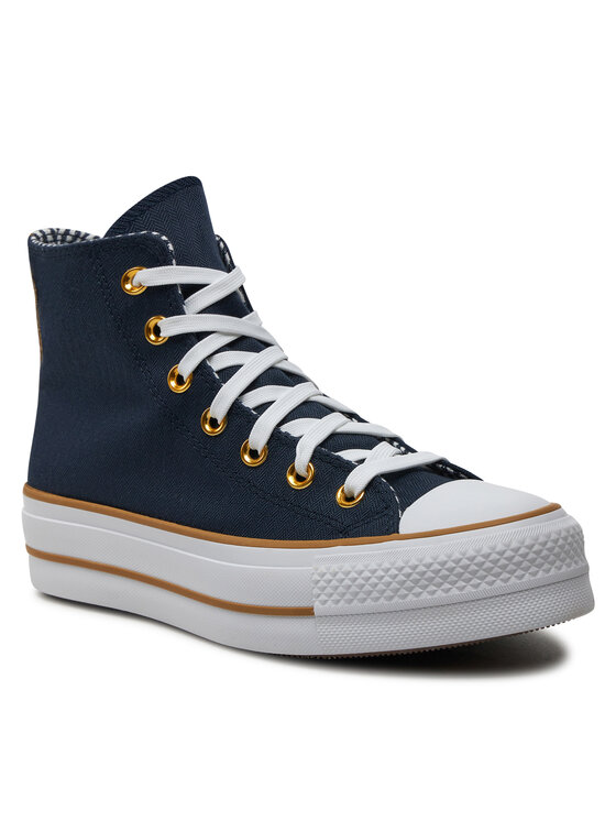 Converse Kedas Converse Chuck Taylor All Star Lift Platform Herringbone Stripe A08860C Zils