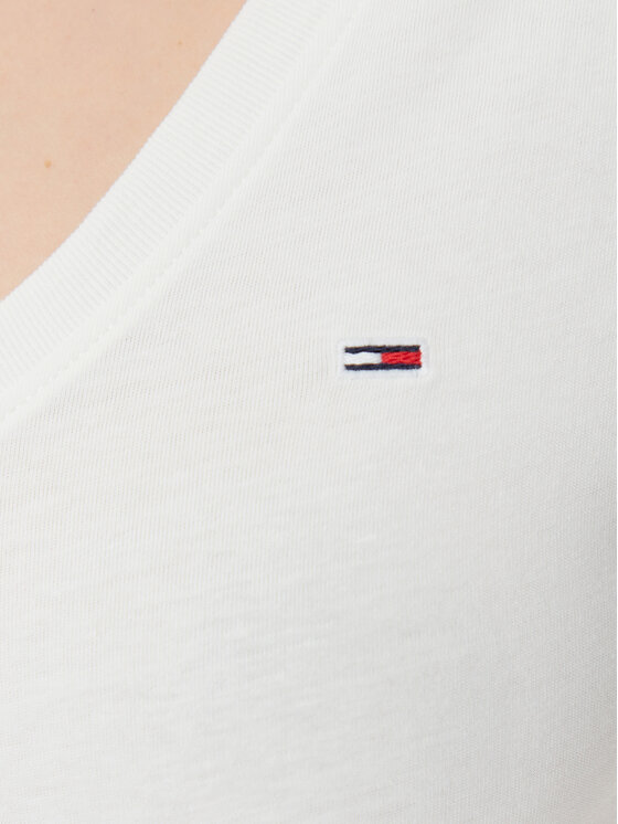 Tommy Jeans Tommy Jeans Marškinėliai DW0DW20458 Balta Slim Fit