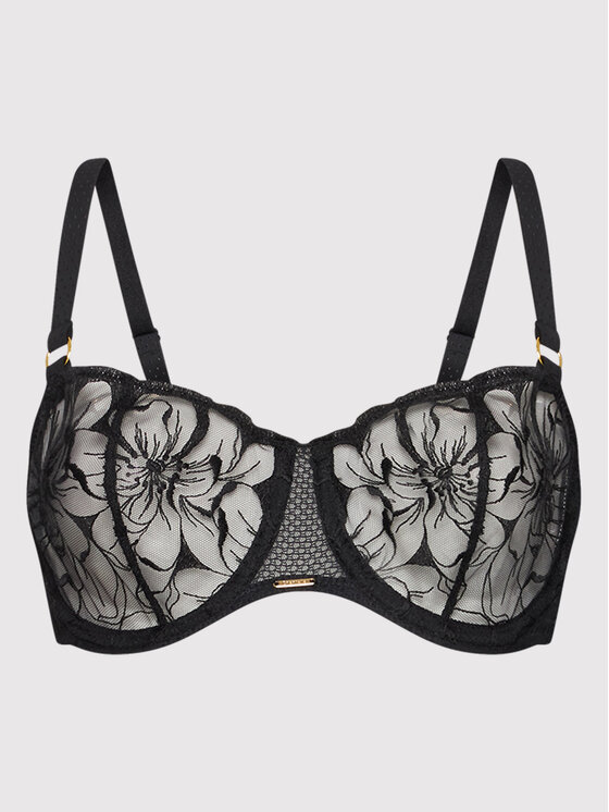Chantelle Chantelle Бюстгальтер балконет Fleurs C12M50 Чорний