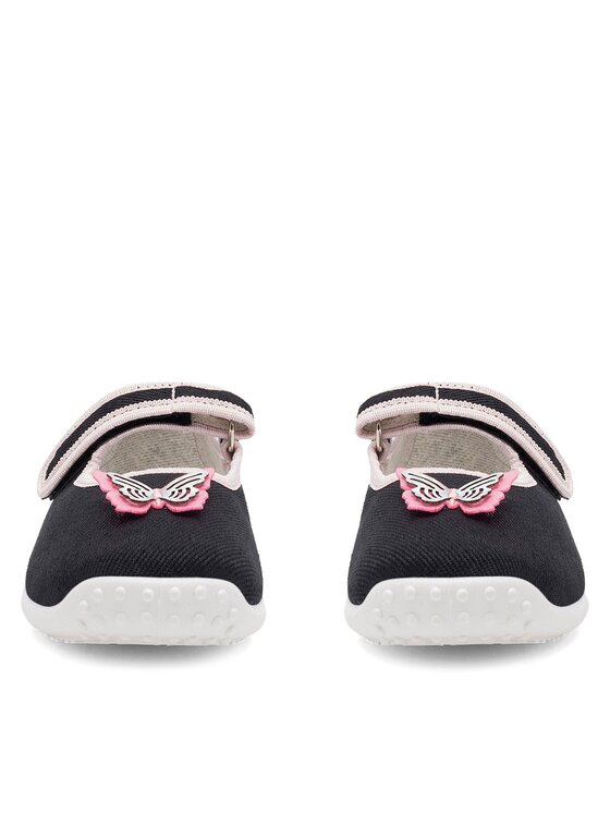 Nelli Blu Bačkory Nelli Blu BALERINKI MOTYL IV Černá