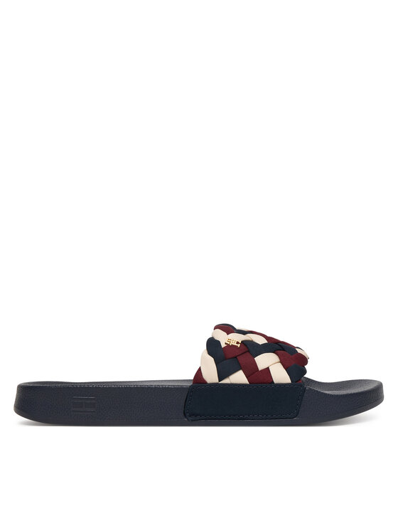 Tommy Hilfiger Natikači Tommy Hilfiger Th Braided Pool Slide FW0FW09203 Pisana