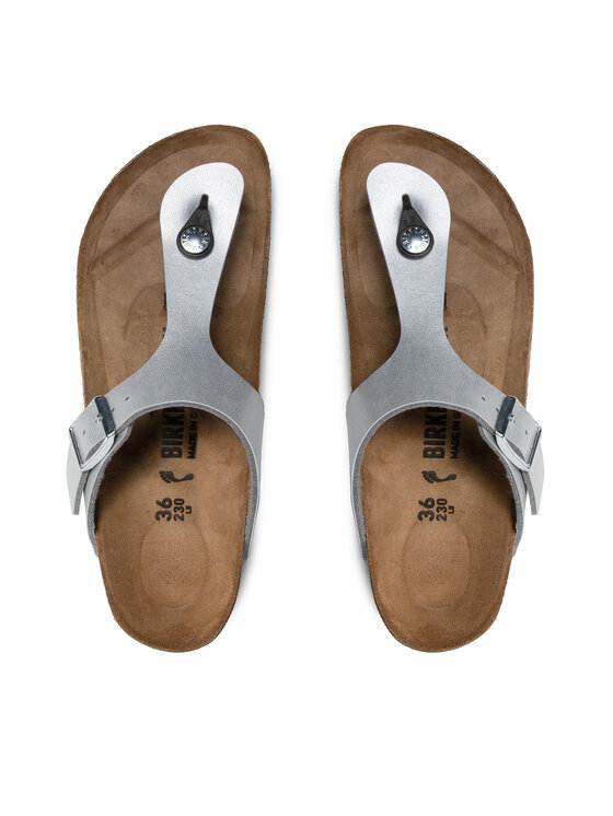 Birkenstock В'єтнамки Birkenstock Gizeh Bs 0043853 Срібний