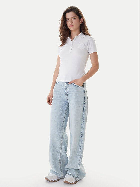 Guess Jeans Guess Jeans Polo W5GP73 KCYR1 Blanco Regular Fit