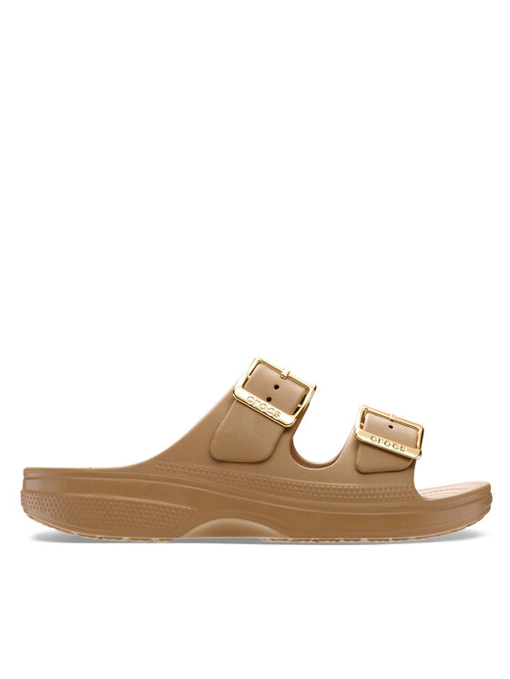 Crocs Nazouváky Crocs Saturday Sandal Metallic Buckle 213316 Hnědá