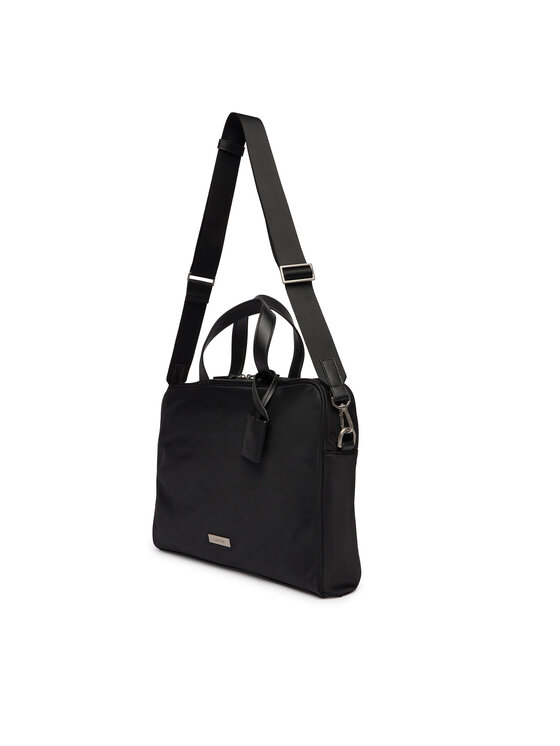 Calvin Klein Nešiojamo kompiuterio krepšys Calvin Klein Sleek Slim Commuter LV04D3351G Juoda