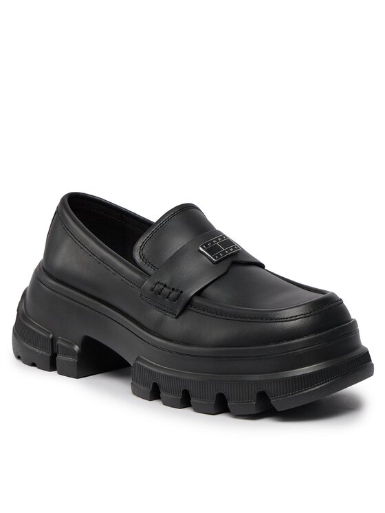 Tommy Jeans Loaferai Tommy Jeans Tjw Chunky Loafer EN0EN02504 Juoda
