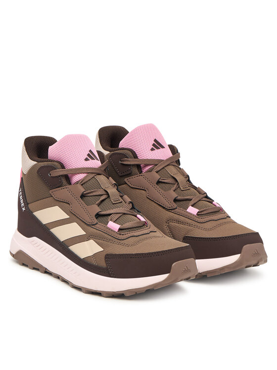 adidas Trekingová obuv adidas Terrex Anylander Mid Junior Hiking Shoes JR9722 Hnedá