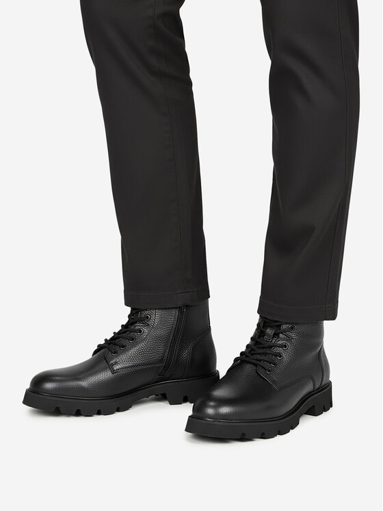 G-Star Raw Šnurovacia obuv G-Star Raw EO-ROWHIDE-03 MI08 Čierna