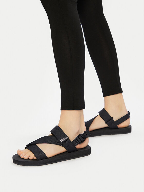 Jack Wolfskin Sandále Jack Wolfskin Urban Entdeckung Belt Sandal W 4056801 Čierna