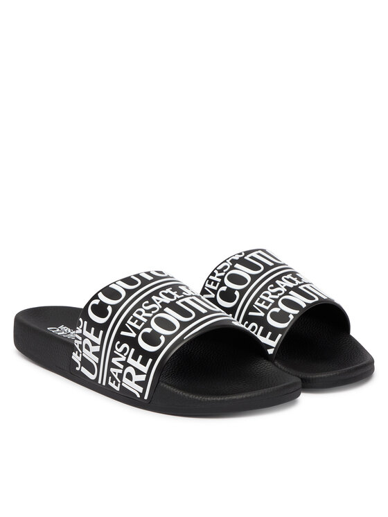 Versace Jeans Couture Шльопанці Versace Jeans Couture 80YA3SQ1 Чорний