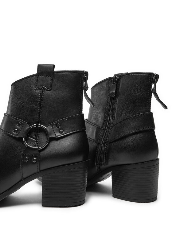 Marco Tozzi Členková obuv Marco Tozzi 2-25358-43 Čierna