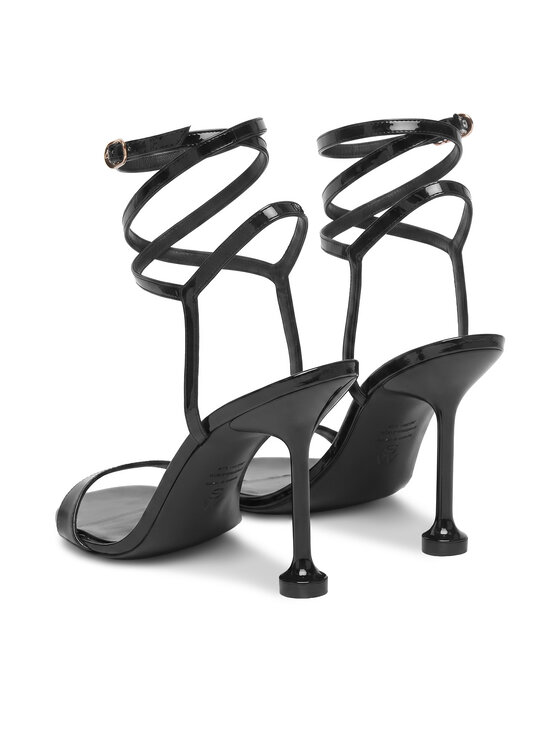 Stuart Weitzman Босоніжки Stuart Weitzman Naudistini Wrap 100 SM910 Чорний