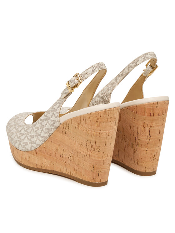 MICHAEL Michael Kors Босоніжки MICHAEL Michael Kors Rosie Wedge 40S6RSHS1B Кремовий