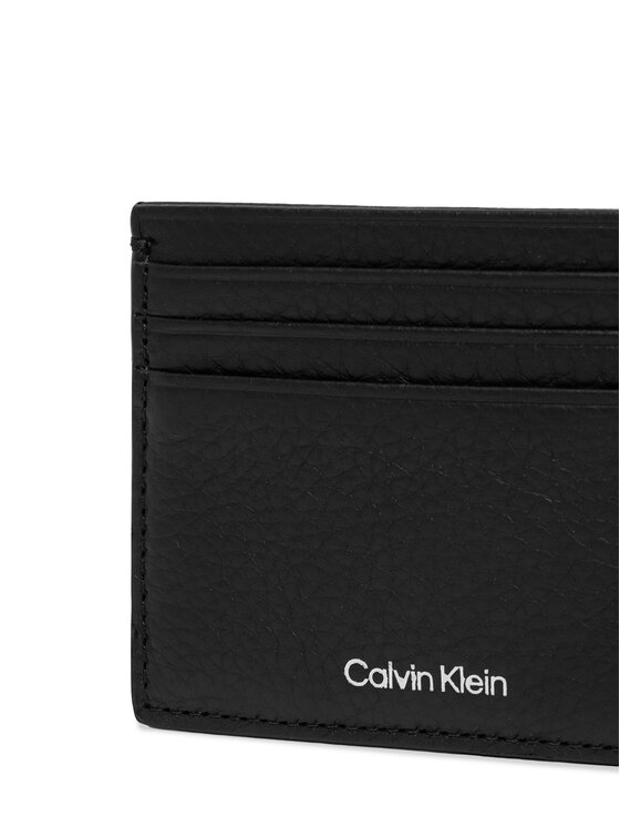 Calvin Klein Poklon set Calvin Klein Foil Emboss Cardholder + Belt LV04D0020G Crna