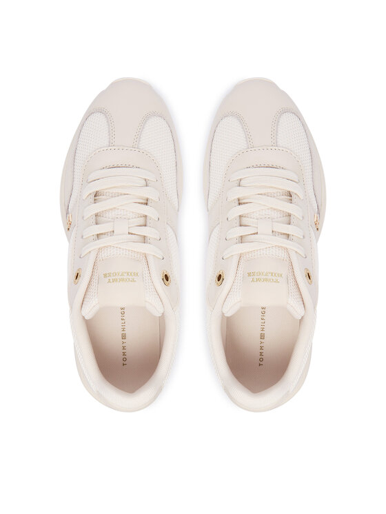 Tommy Hilfiger Zapatillas Tommy Hilfiger Modern Runner Shiny Leather FW0FW09413 Beis