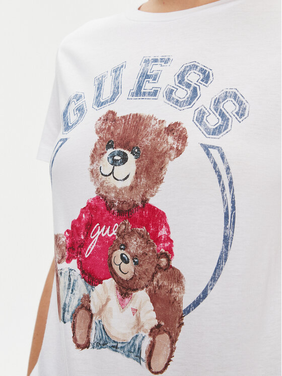 Guess Guess Camiseta W4RI86 K9SN1 Blanco Regular Fit